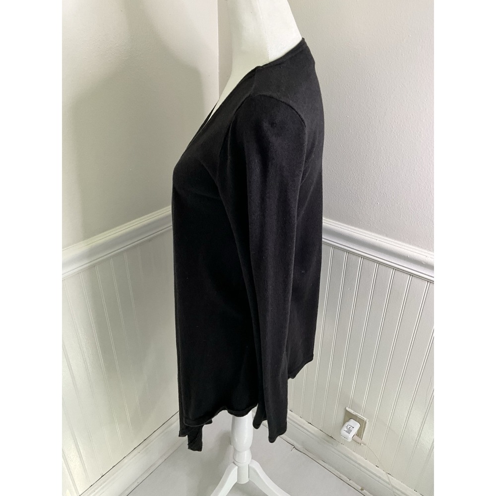 Athleta Highland Wrap Open Cardigan Sweater Black Knit Stretch Women's Size S/M - Picture 5 of 8